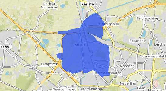 Bodenrichtwertkarte München Allach Untermenzing